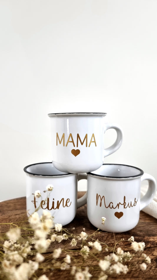 Espressotassen mit Namen