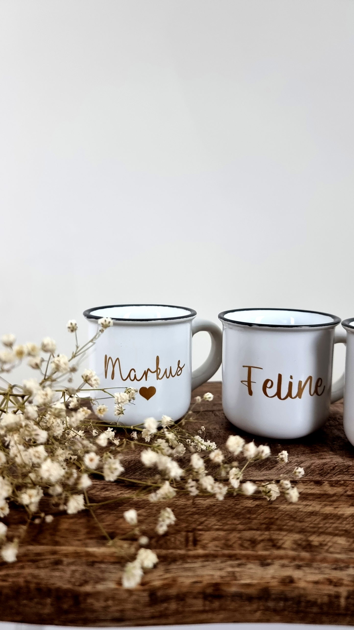 Espressotassen mit Namen