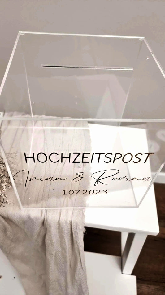 Acrylbox für Geldgeschenke