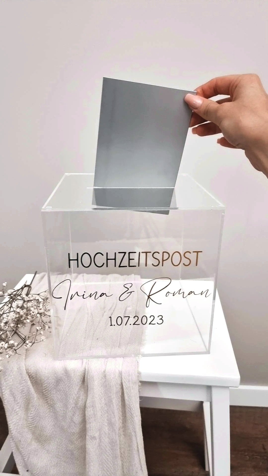 Acrylbox für Geldgeschenke
