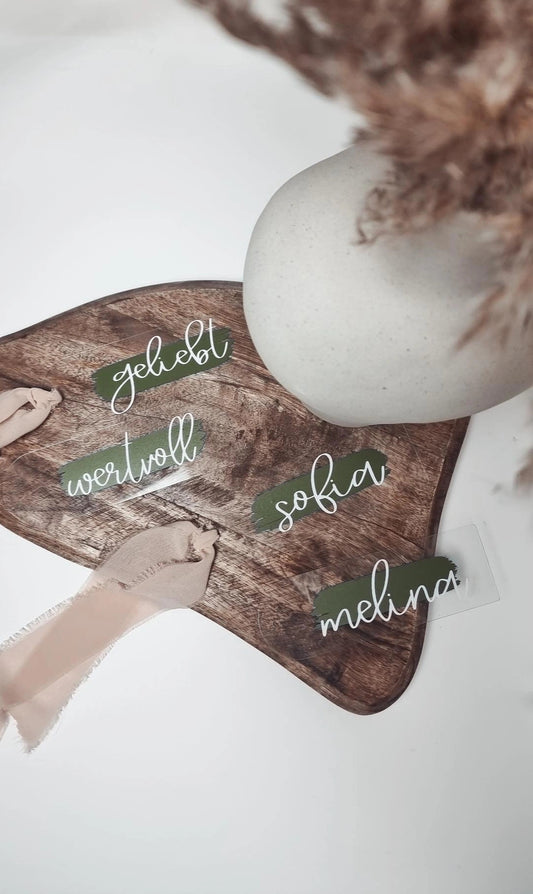 Personalisiertes Acryl-Lesezeichen mit Namen