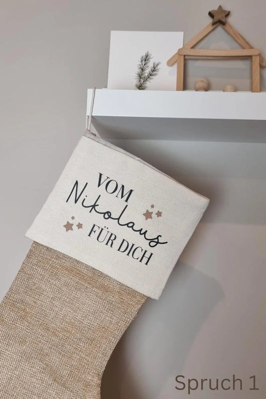 Nikolausstiefel mit Sprüchen