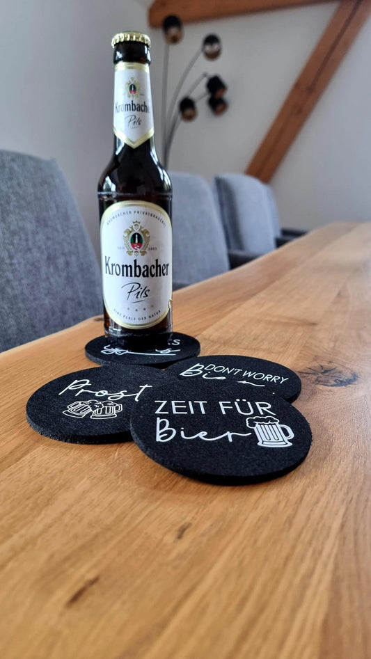 Filzuntersetzer für Bier