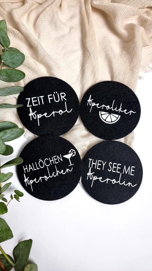 Filzuntersetzer für Aperol