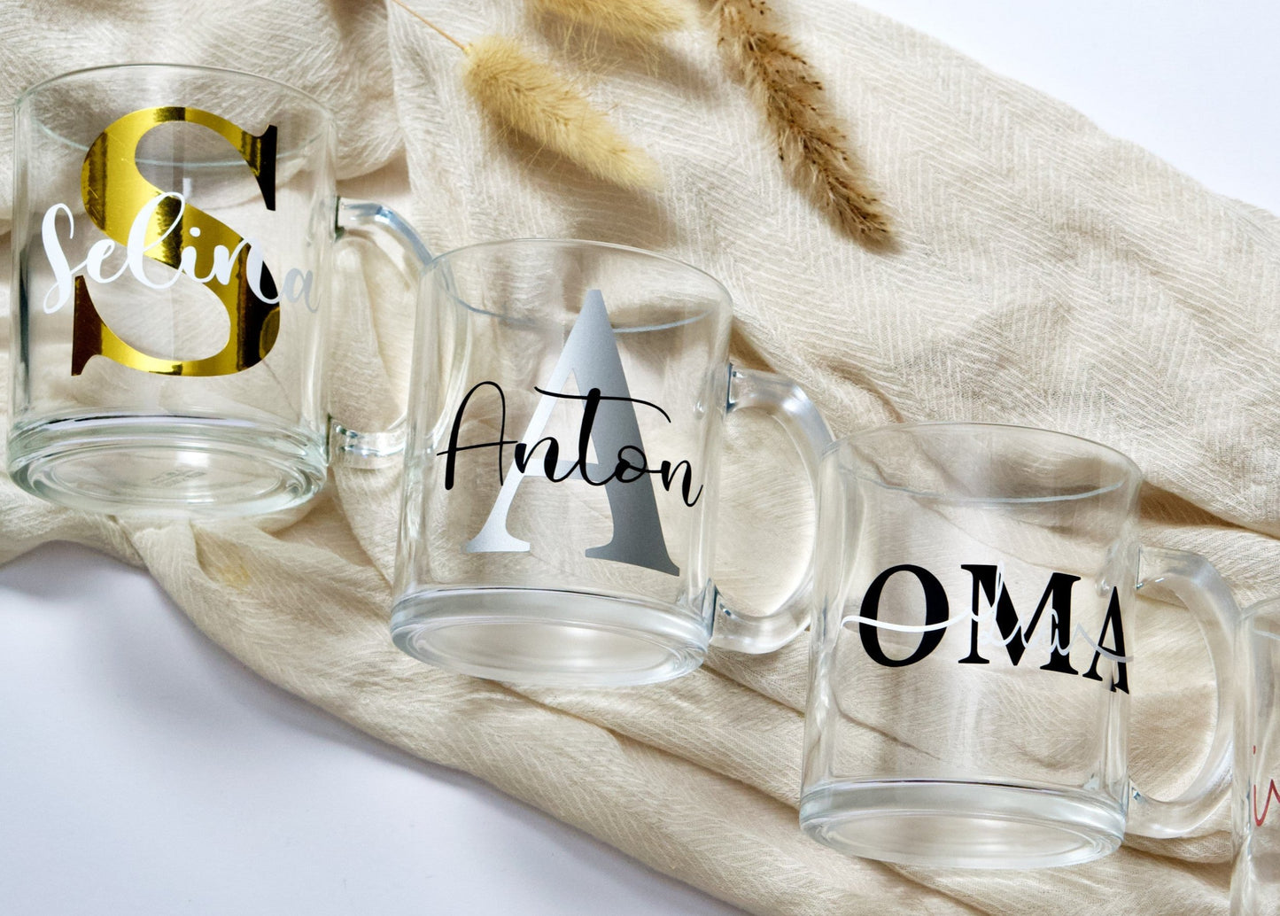 Glastasse personalisiert