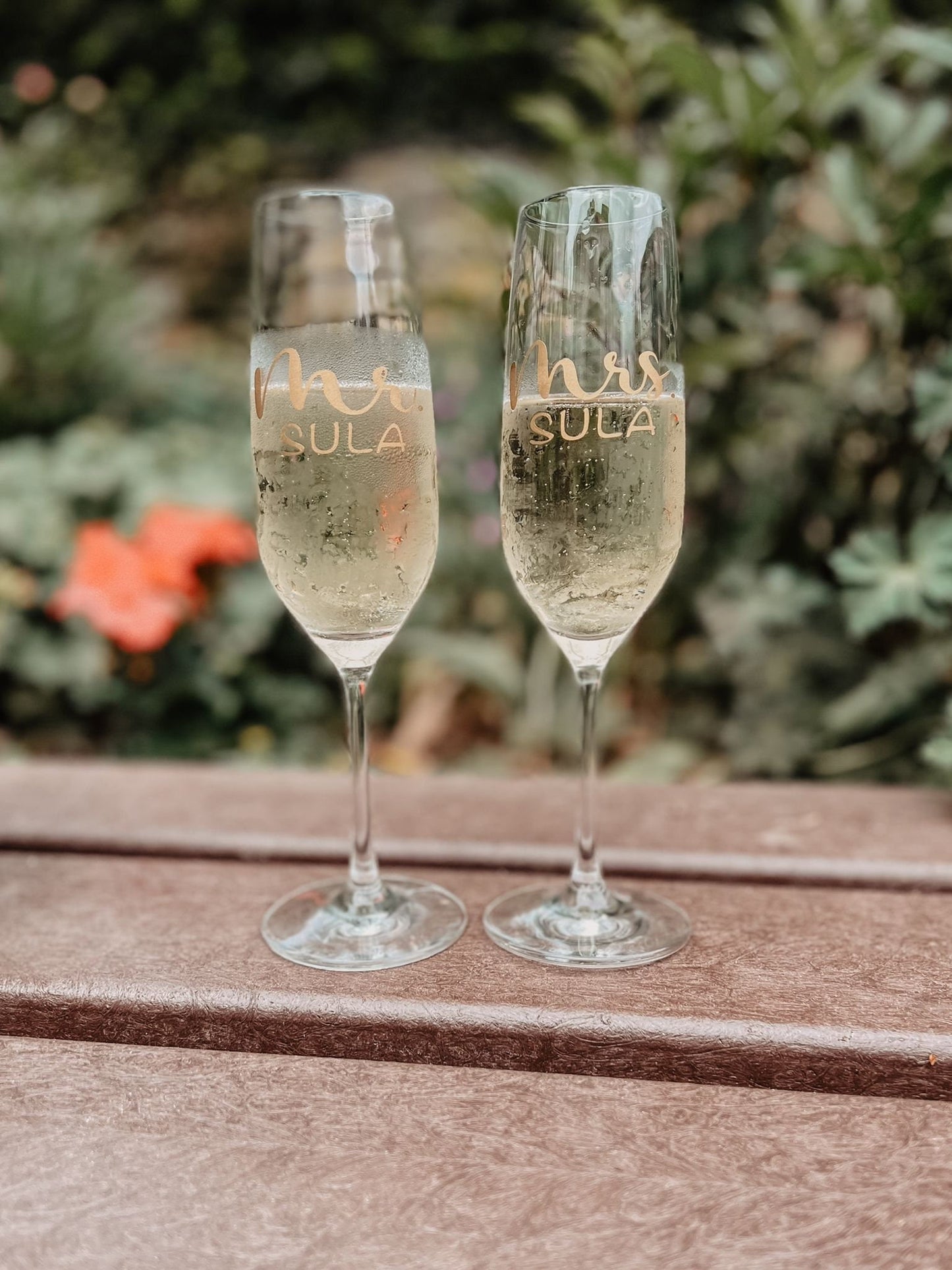 2er Set Champagnergläser Mr. & Mrs.