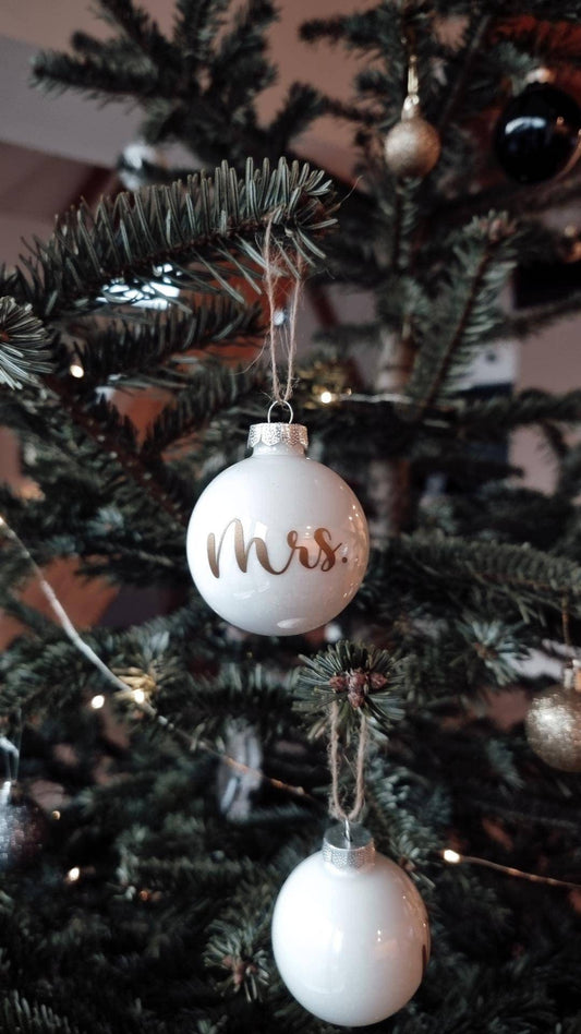 Weihnachtskugel mit Namen