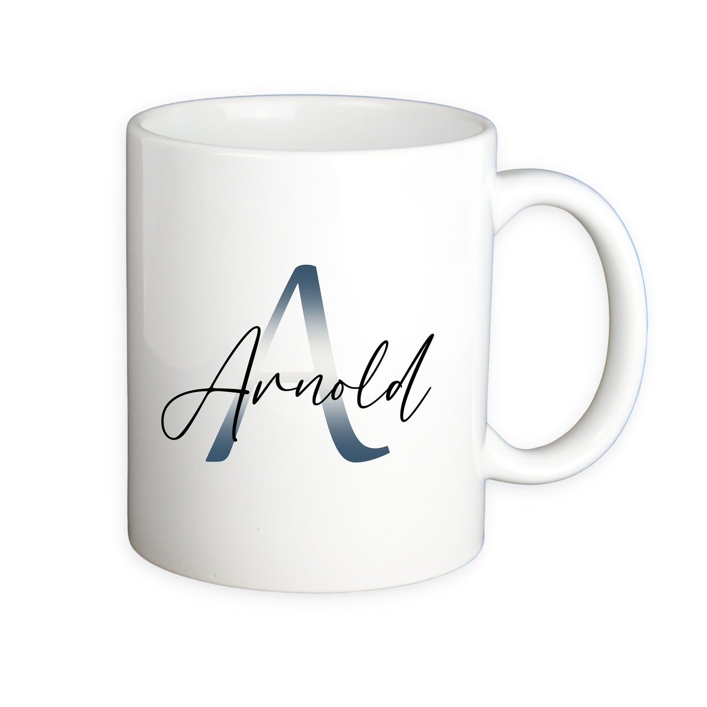 Kaffeetasse mit Buchstabe und Name