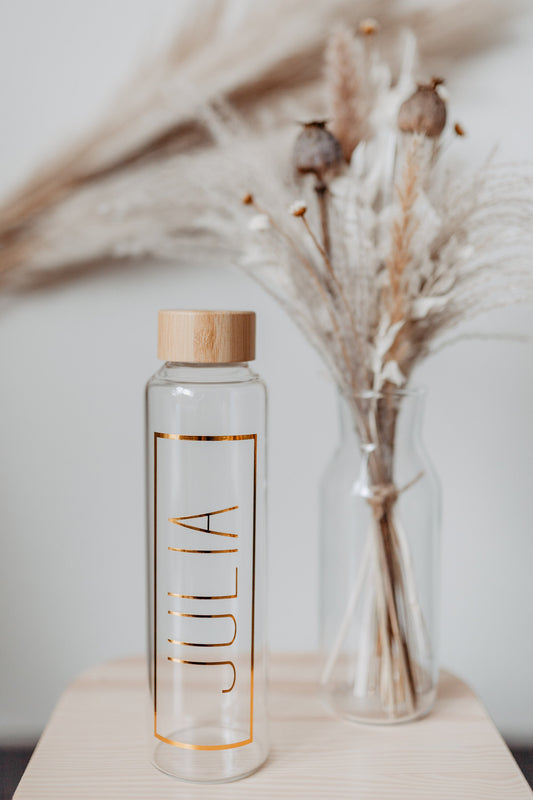 500ml Trinkflasche mit Bambusdeckel ohne Henkel