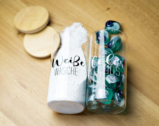 Vorratsglas für Waschmittel