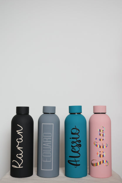 Edelstahlflaschen mit Namen