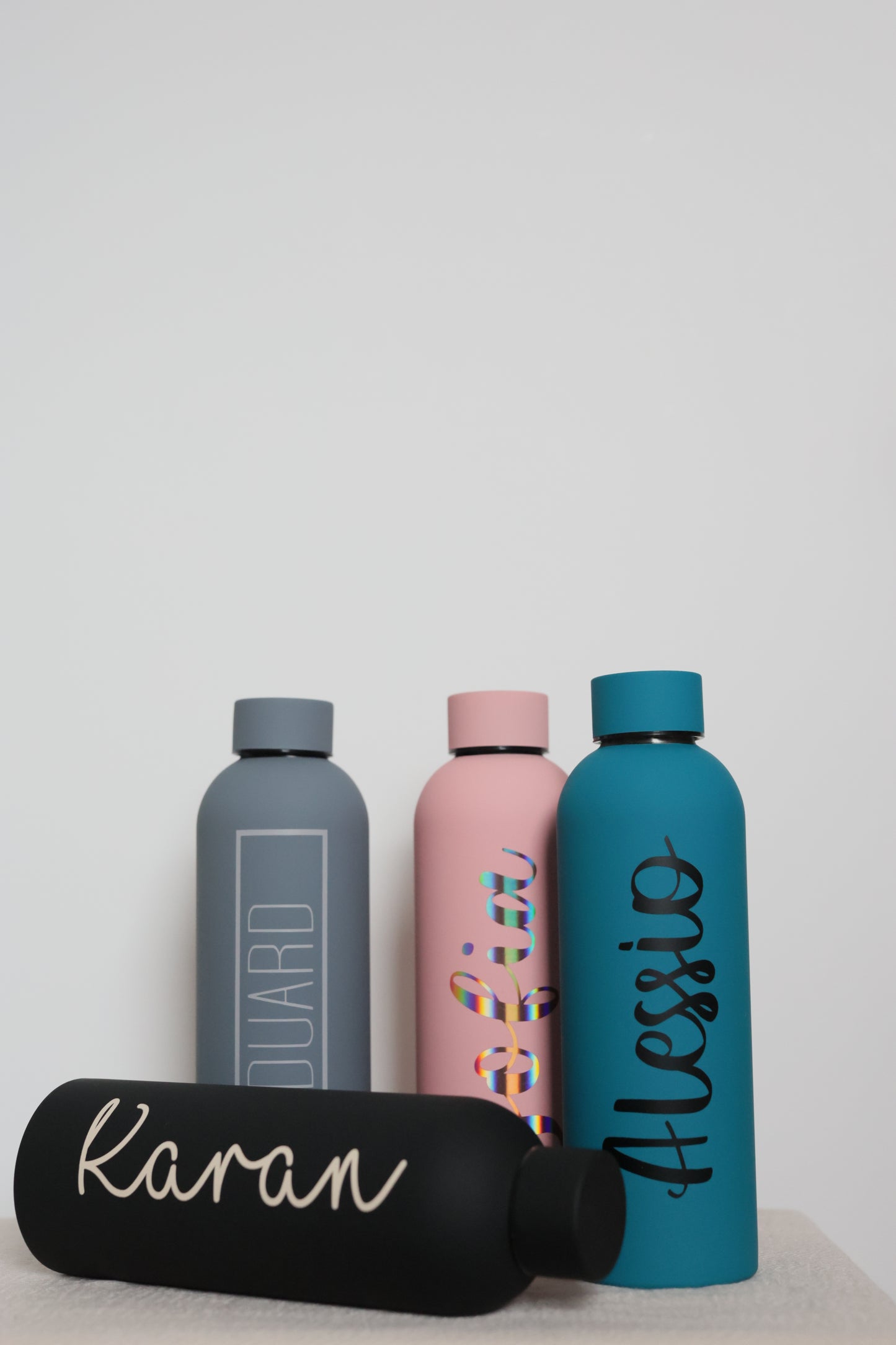 Edelstahlflaschen mit Namen