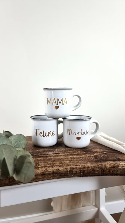 Espressotassen mit Namen