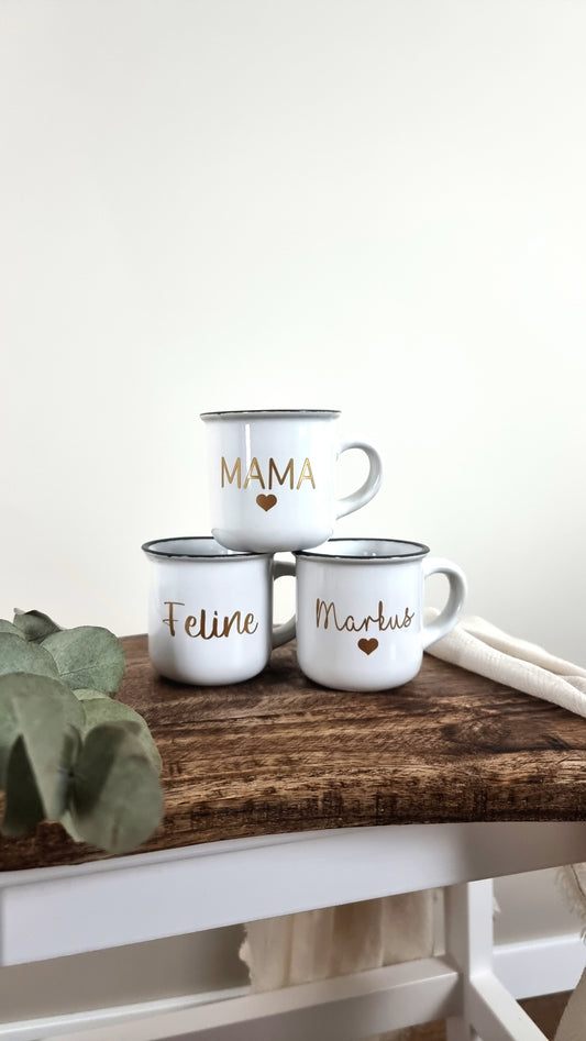 Espressotassen mit Namen