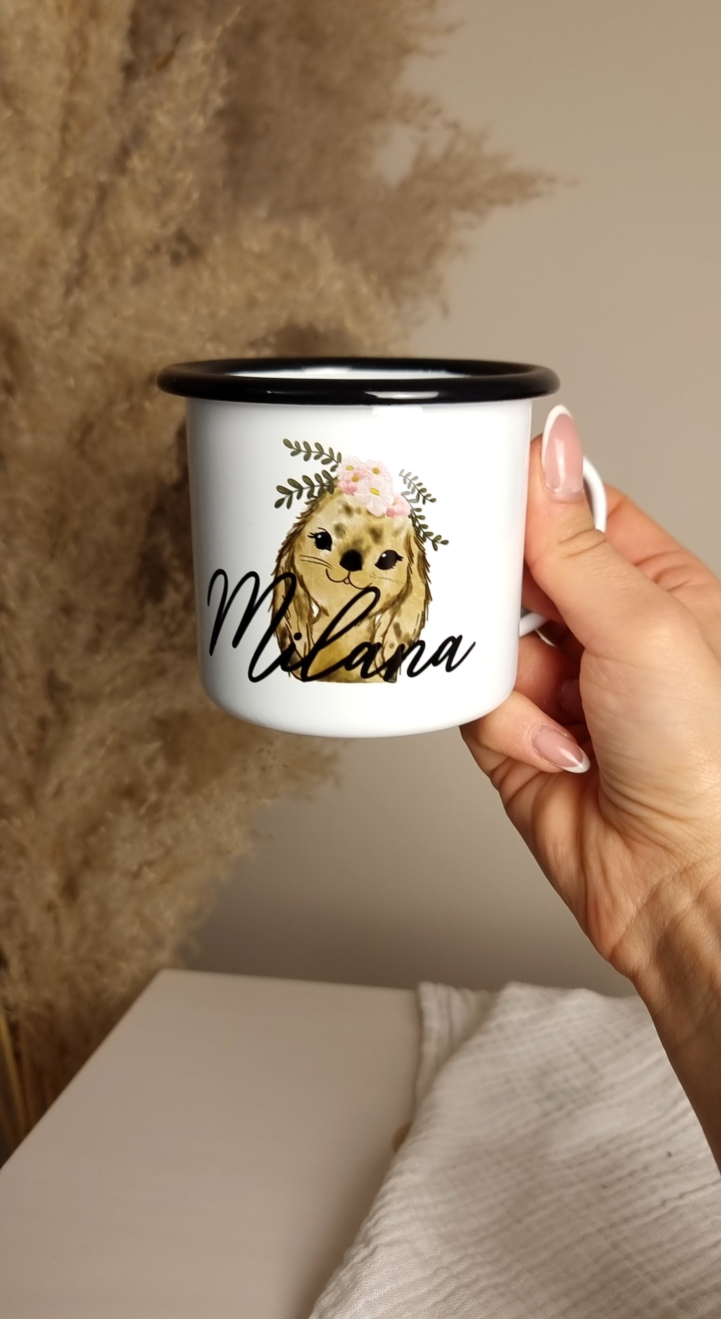 Emaille Kindertasse