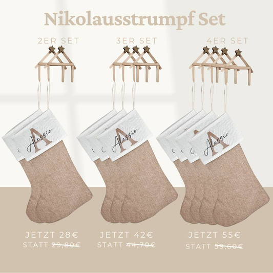 Nikolausstiefel im Set - zum Befüllen und verschenken