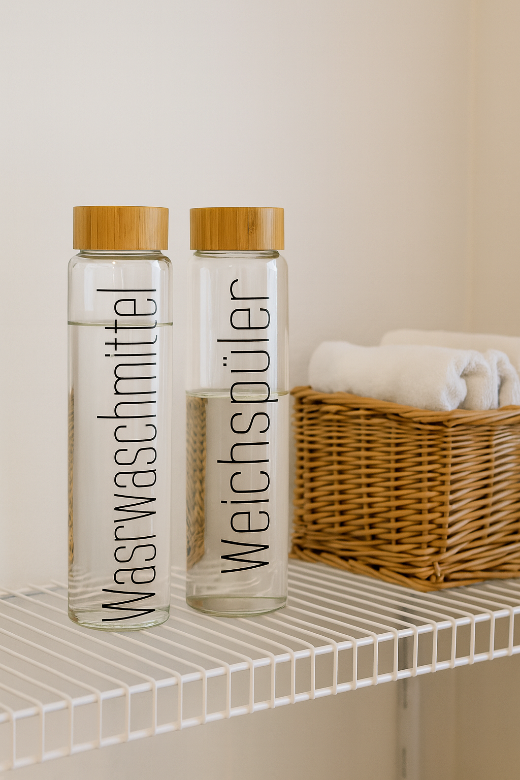 aufbewahrung flüssigwaschmittel 1L Waschmittel Aufbewahrung aus Glas – Schenkpersoenlich.de