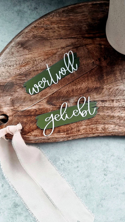 Acryl-Lesezeichen personalsiert