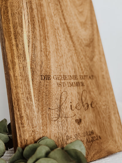 Holzbrett personalisiert