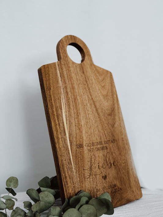 Holzbrett personalisiert