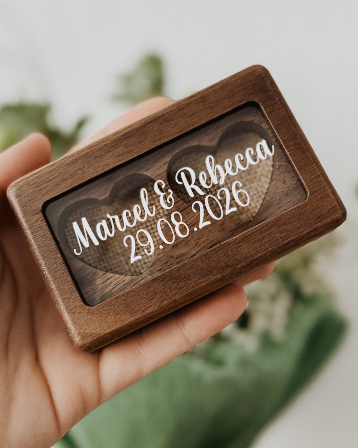 personalisierte Ringbox mit Namen