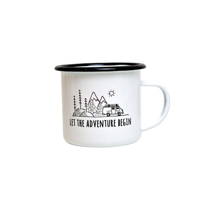 Personalisierte Emaille-Tasse