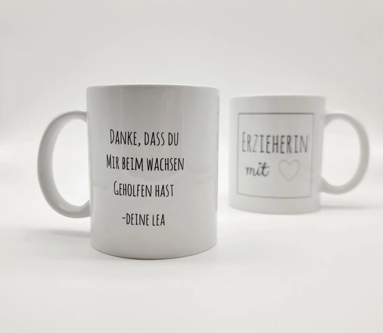 Kaffeetasse Erzieherin mit Herz