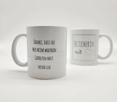 Kaffeetasse Erzieherin mit Herz