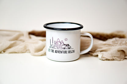 Personalisierte Emaille-Tasse