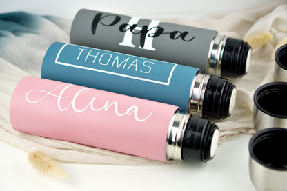 Thermosflasche mit Becher