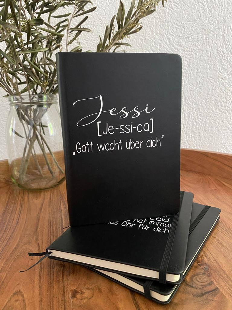 Notizbuch liniert mit Personalisierung