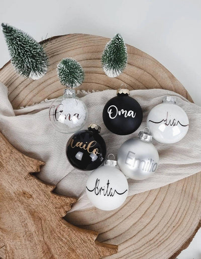 Weihnachtskugel mit Namen