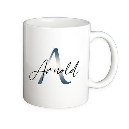 Kaffeetasse mit Buchstabe und Name