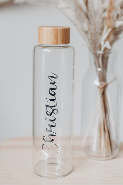 1000ml Trinkflasche mit Bambusdeckel ohne Henkel