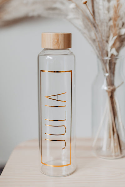 1000ml Trinkflasche mit Bambusdeckel ohne Henkel