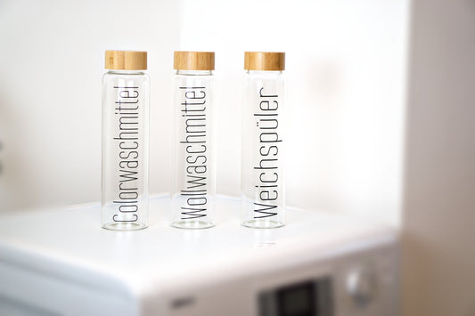 1L Waschmittel Aufbewahrung aus Glas